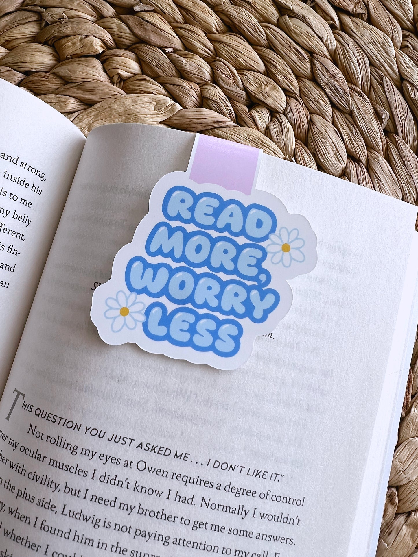 Read More Worry Less Magnetic Bookmark