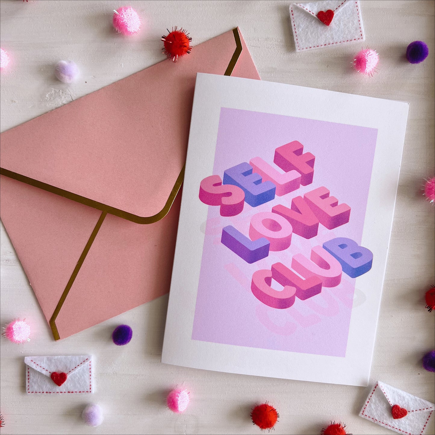 Self Love Club Greeting Card