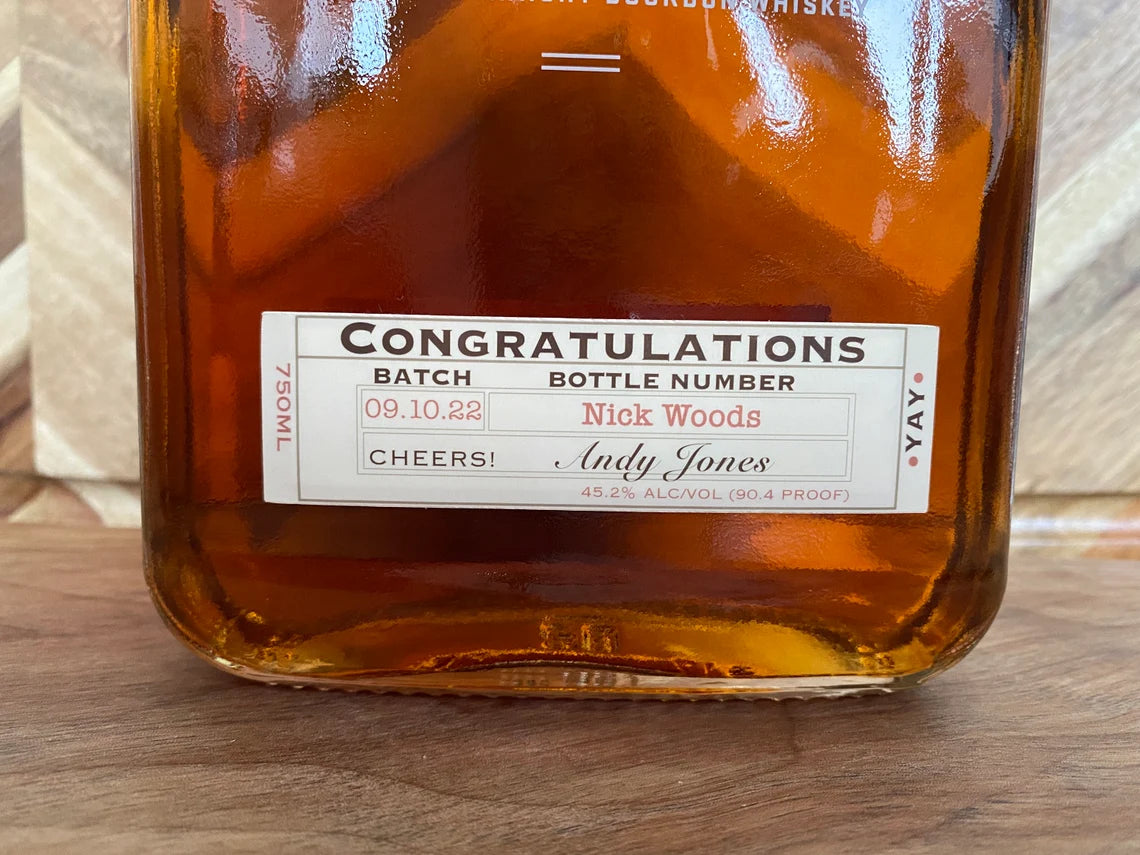 Congratulations - Custom Whiskey Label