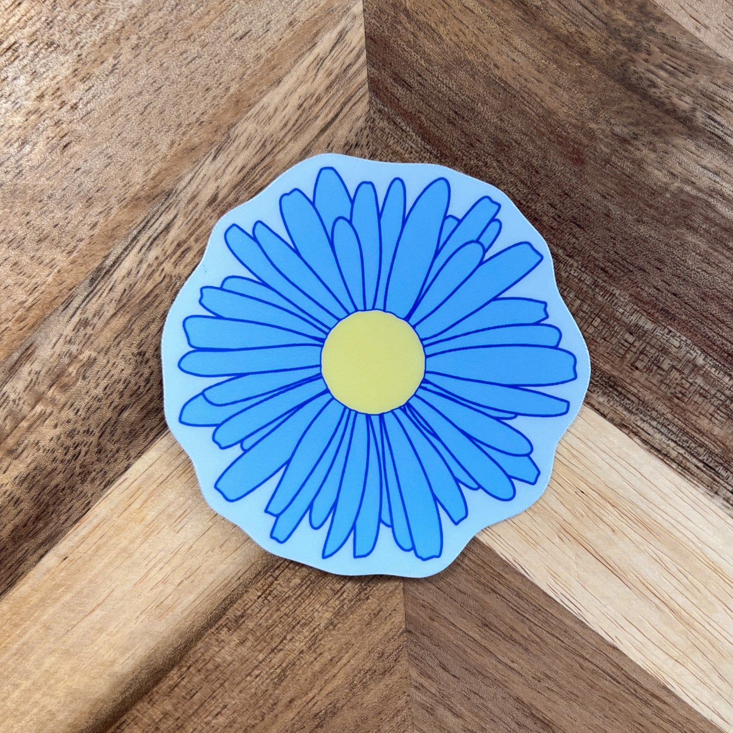 Blue Daisy Sticker