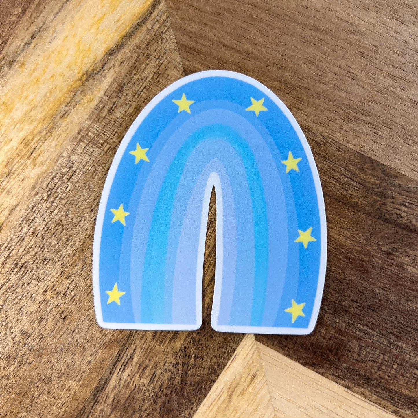 Blue Rainbow Sticker