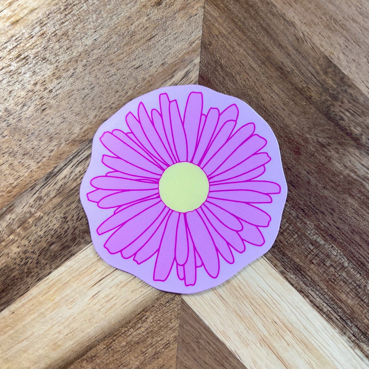 Pink Daisy Sticker