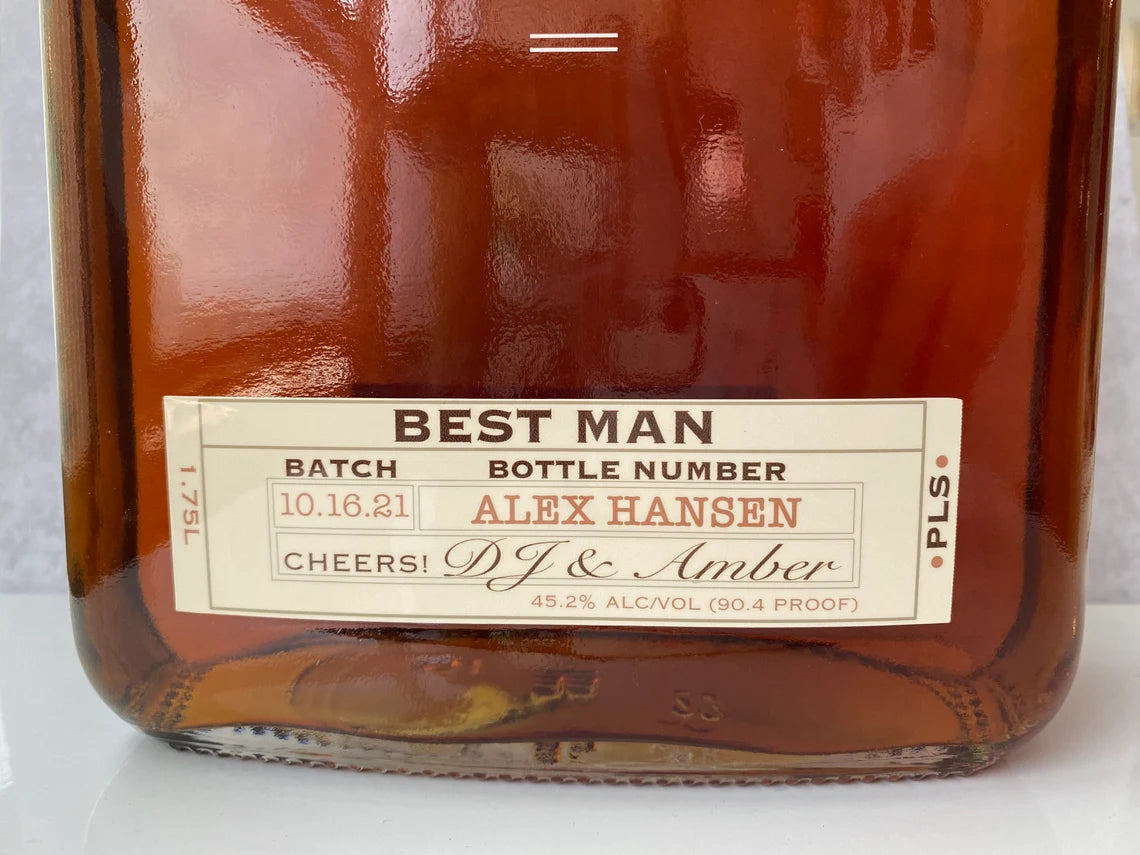 Wedding Party - Custom Whiskey Label